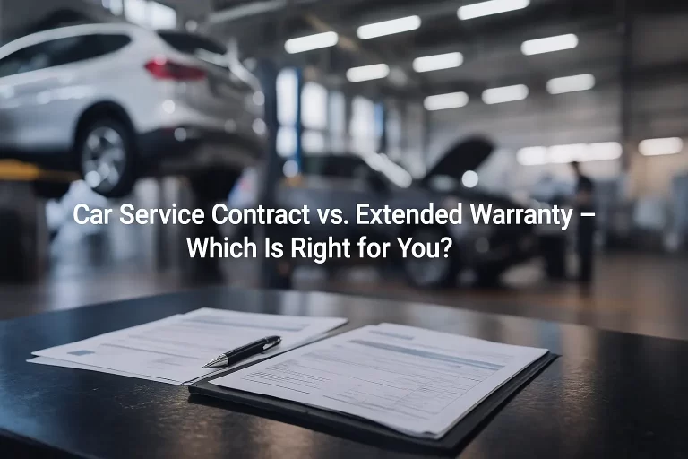 Car Service Contract vs. Extended Warranty – Which Is Right for You?
