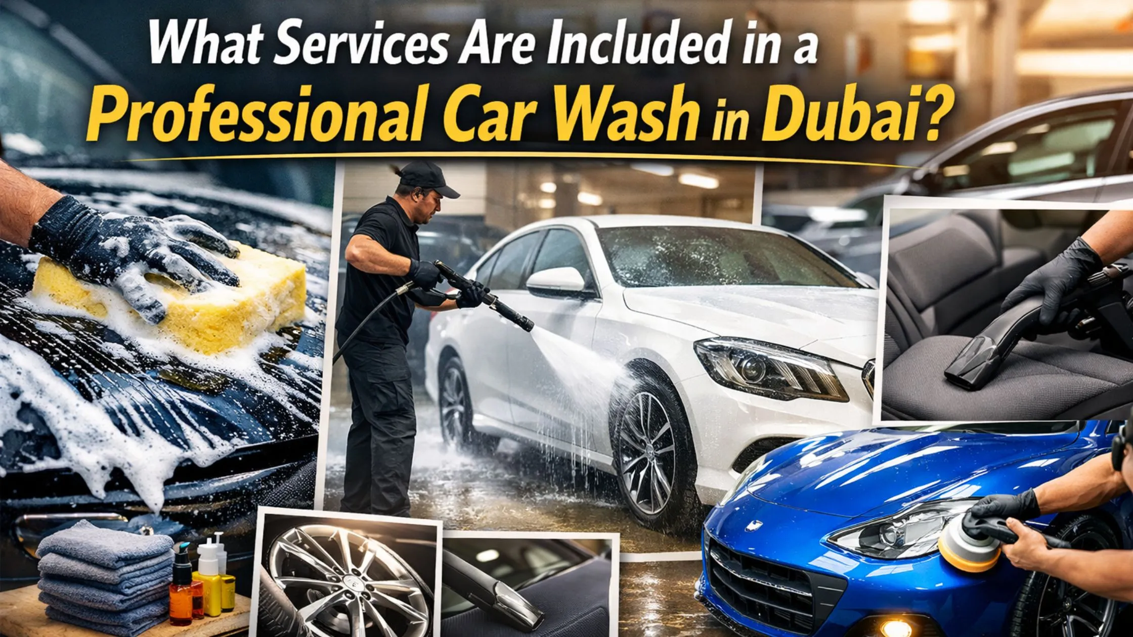 What Services Are Included in a Professional Car Wash in Dubai?