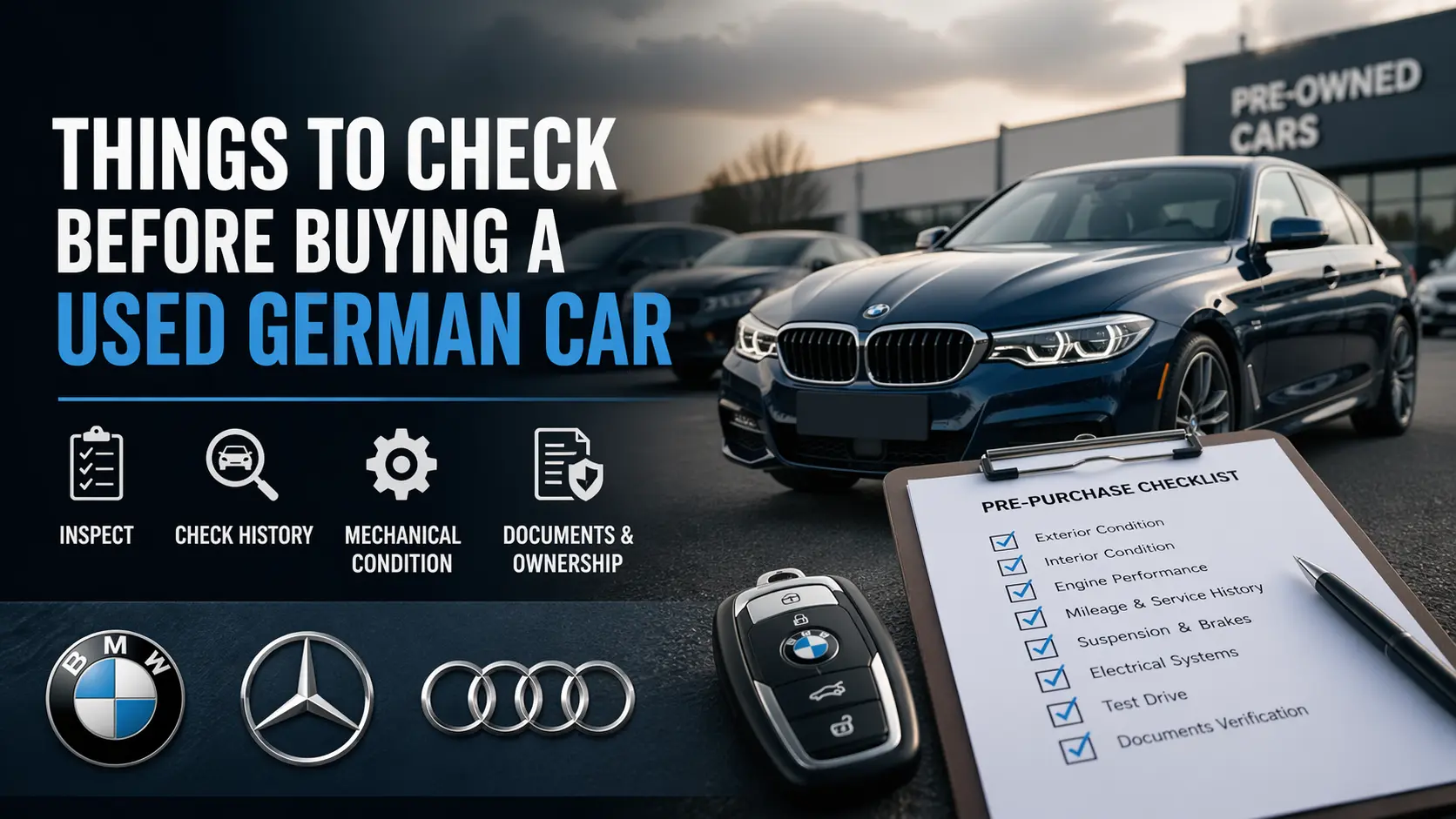 Things to Check Before Buying a Used German Car in Dubai